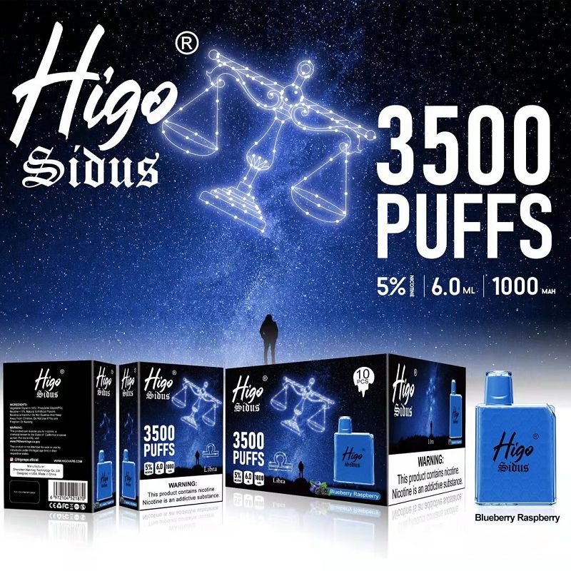 Higo Sious 3500 퍼프 일회용 Vape