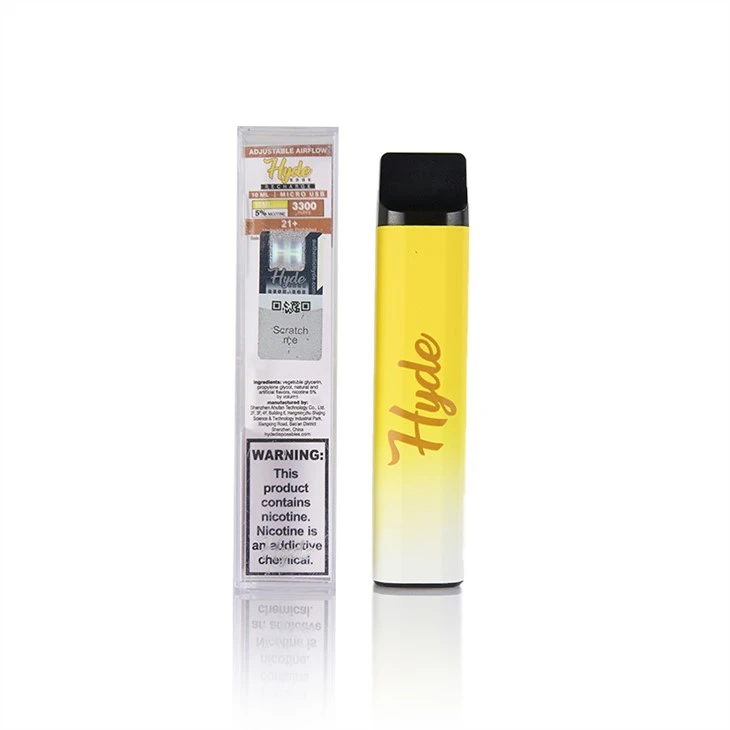 Hyde 3300 퍼프 재충전 Vape 펜