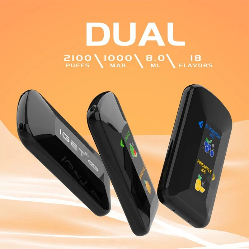 Iget 듀얼 2100 퍼프 일회용 Vape