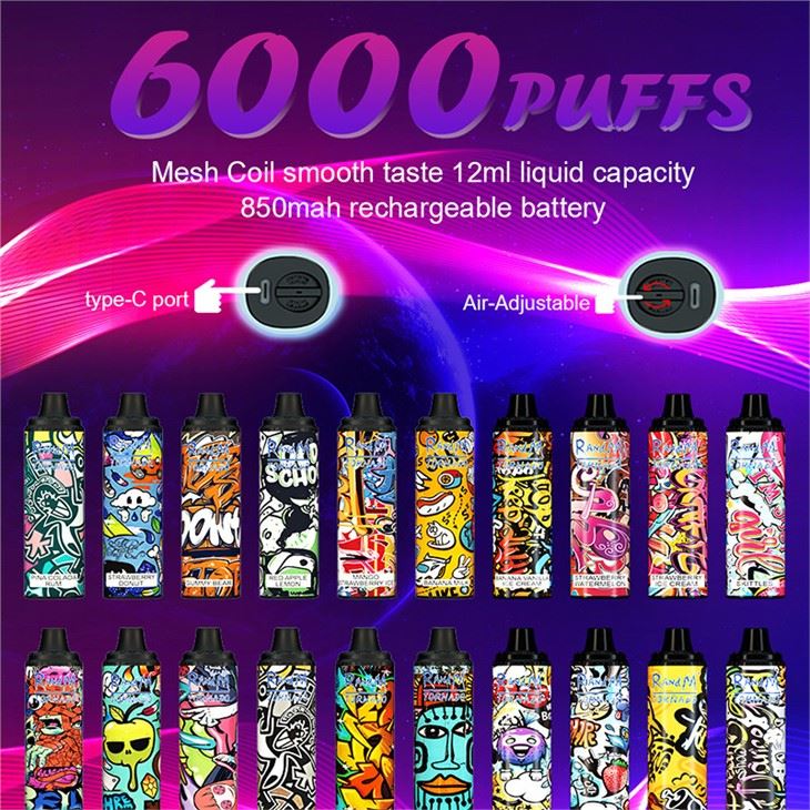 Randm Tornado 6000 Vape 포드