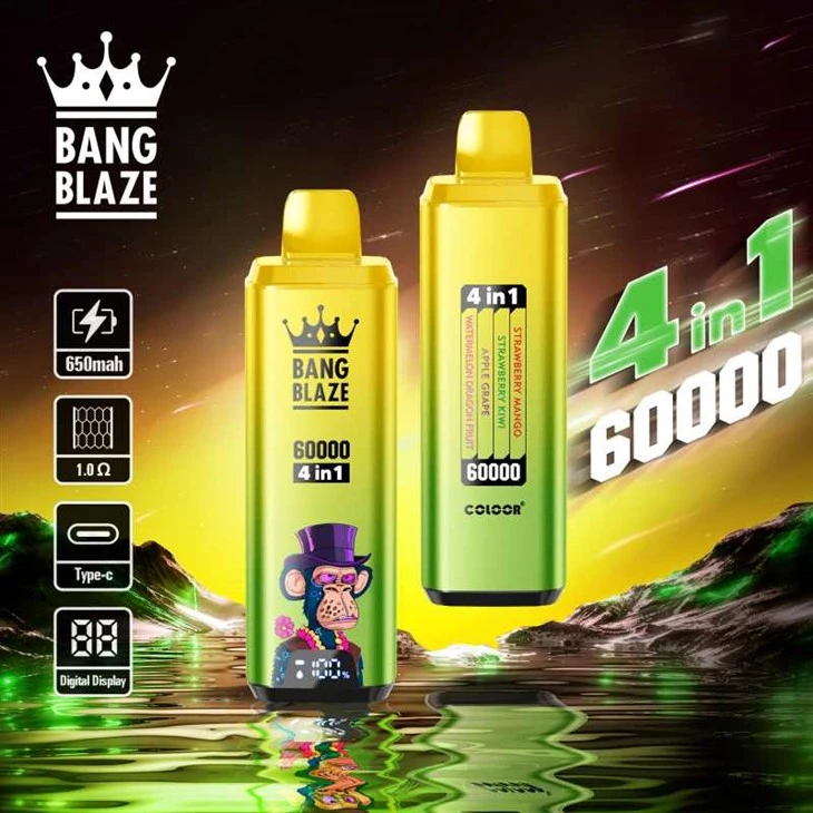 Bang Blaze 60000 Puff 4 in 1 맛의 vapes