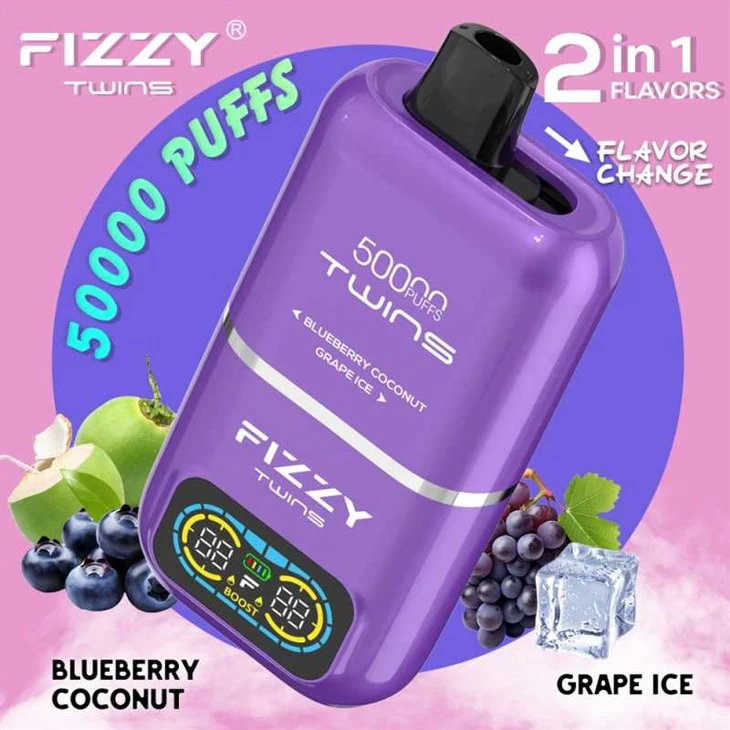 Fizzy Twins 50000 퍼프 듀얼 맛
