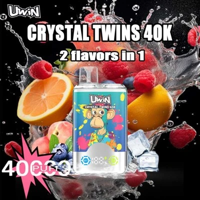 Uwin Crystal Twins 40000 퍼프 듀얼 맛 vape
