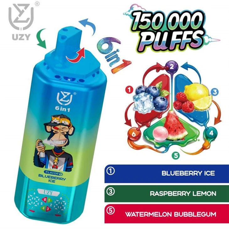 1 150000 Puffs Vape의 UZY 6